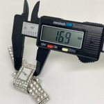 Suzanne Somerset women silver tone crystals watch white dial size 6.5” running Photo 6