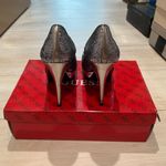 Guess Pewter Multi Texture Silver Glitter Platform Stiletto Heels Photo 6