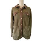 BLANK NYC Olive Green Fleece Jacket – Size Large Photo 1