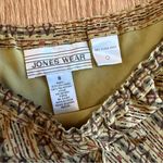 Jones Wear NWT Cactus Green 100% Silk Skirt Size 8 Photo 4