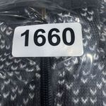 Stan Herman Sweater Jacket Size Large Fleece Lined Zip Gray White‎ Geometric Photo 7