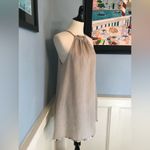 Positano Style Blitz Women’s Linen Dress Swimsuit Cover Up Sz L Tan Size L Photo 4