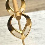 Trina Turk gold tone and white hoop earrings Photo 6