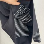 Lululemon Think Fast Hoodie Pullover Womens Size 4 Black White Sweater Stripe Photo 3