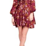 Free People NEW  Morning Light Mini Dress in Purple Combo Floral Womens 2 Photo 0