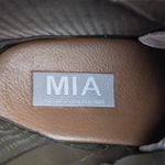 MIA Womens Olive Green Perforated Lace Up Ankle Boots Lug Heel Side Zip 6.5 NEW Photo 8