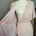 Show Me Your Mumu  Sophia Wrap Dress in Dusty Blush Crisp Large Photo 5