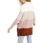 Madewell  Ryder Striped Open Cardigan Wool Alpaca Cream Rose Stripes Size Small Photo 5