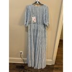 Mac Duggal  Powder Blue Embellished V Neck Evening Gown Size 16 $598 Photo 6