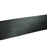 Chico's Black Leather and Pewter Metal Boho Casual Chunky Belt Size Medium Photo 2