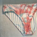 Splendid Bellini Reversible Retro Bikini Bottom Sz M NWT Tie Dye & Stripes Photo 4