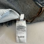 Free People Bailey Raw Hem Fringe Denim Jean Asymmetrical Mini Skirt Size 27 Photo 8