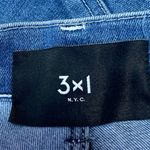 3x1 NYC Women's Blue High Rise Frayed Raw Hem Skinny Denim Jeans Pants Size 28 Photo 3