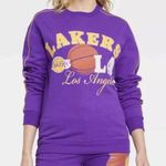 Nba Los Angeles LA Lakers Sweatshirt WOMEN'S XL Pullover Crewneck Purple Soft Photo 0