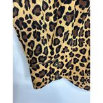 Motto‎ Button Front Womens Animal Print Shirt Long Sleeve Size 8 Brown Size M Photo 5