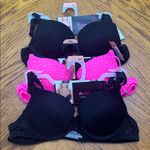 No Boundaries Set of 3  / Women's Black Lace Push Up Bras Photo 0
