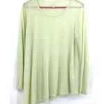 Eileen Fisher  size medium petite linen light green lightweight sweater top shirt Photo 0