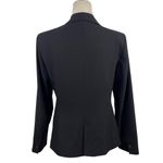 ZARA Single Breasted Black Long Classic Fit Blazer Jacket Shoulder Pads Size 10 Photo 7
