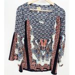 Fig and Flower Womens Pleated Artsy Top Size L Flare Sleeves Boho Unique Hippie Size L Photo 0