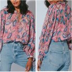 Cleobella  Emily Blouse in Lotus Print Photo 7