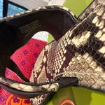 Tory Burch  Leigh Snakeskin print Sandals, size 7.5, Like New!! Photo 5