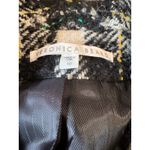 Veronica Beard Black wool Blend Crispin Tweed boxy oversized Coat size 10 Photo 4