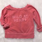 American Eagle Pink Wild At Heart Sweatshirt Photo 0