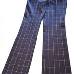 EXPRESS Editor women’s size 6R dress pants black with white plaid Photo 0
