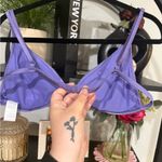 Good American  Purple Swim Bra Adjustable Straps size 5 Photo 1