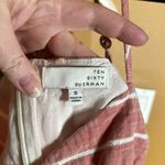 Ten Sixty Sherman  Pink White Stripe Romper Size Small Photo 5