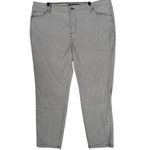 Tommy Hilfiger ‎ Womens Black White Houndstooth Stretchy Knit Dress Pants Photo 1