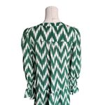 Tuckernuck Pomander Place x - Green Ikat Kenzo Dress Sz S Photo 6