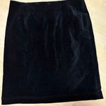 Talbots Vintage Black Velour Skirt Size 16 Photo 3