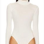 superdown Edith High Neck Bodysuit in White Photo 0