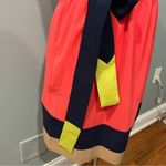 C. Luce  Coral Navy & Lime Colorblock Dress Size Medium Photo 4