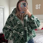 ZARA Green And White Plaid Jacket Photo 1