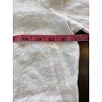 Saint Tropez West Saint Tropez‎ West White 100% Linen Silver Embroidered Tunic Top Size Large Photo 10