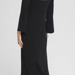 Chico's NEW NWT Black Rhinestone Midi Dress Photo 1