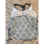 Liz Lange Maternity Tankini Top XXL Black White Ruched Sides Racerback Womens Photo 5