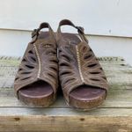 Dansko Rowena Butterfly Brown Leather Slingback Heels Size 40 Photo 1