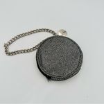 Jazzercise silver metallic sparkling wristlet coin purse Black Photo 3
