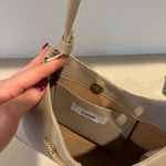 JustFab Beige Faux Leather Shoulder Bag Photo 6