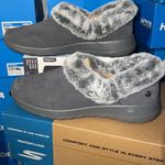 Skechers On-the-GO Joy Suede & Faux Fur Slip on - Cozy Life casual comfy classic Photo 1