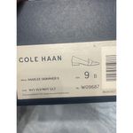 Cole Haan Marlee Skimmer II Navy Velvet Loafers Glitter Block Heels Size 9B Photo 4