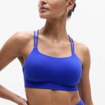 Athleta  XL Perfect Form Bra Sports Bra A-C Varsity Blue X-Large #626672 Photo 0