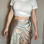 Dress Forum  Abstract Multicolor Midi Skirt Size Medium Photo 0