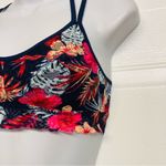 PINK - Victoria's Secret Victoria's Secret Pink Lace Bralette‎ Bra Racerback Unlined Size Small Tropical Photo 2