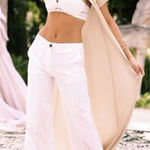 Boston Proper  Wide leg stretch pants.  Size 0. Runs big Photo 0