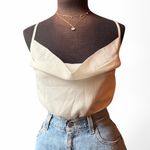 Missguided White Cowl Neck Spaghetti Strap Bodysuit - TALL Photo 1