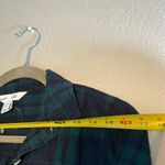 Old Navy  Green and Blue Long Sleeve Button Down Shirt Plaid SZ M Collared Y2K Photo 7